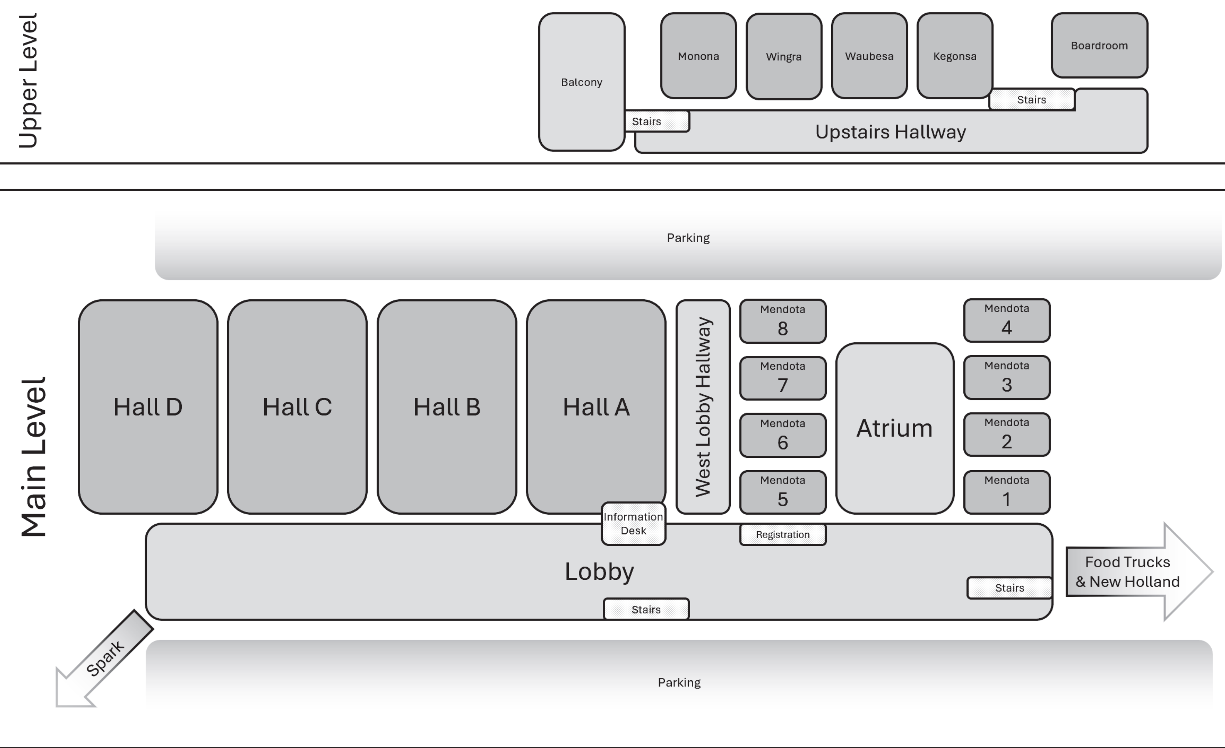 Gamehole Con Hall Map